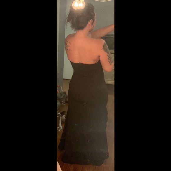 Black maxi dress with lace detailing Size M - Picture 3 of 3